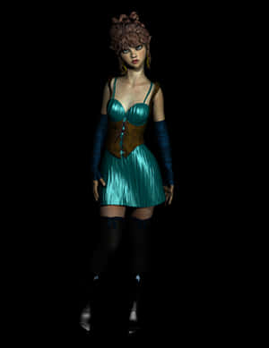 Fantasy_ Elf_ Female_ Character PNG with transparent background