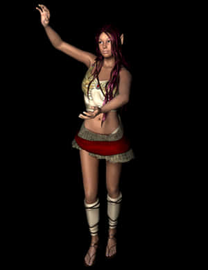 Fantasy_ Elf_ Girl_ Pose PNG image with transparent background