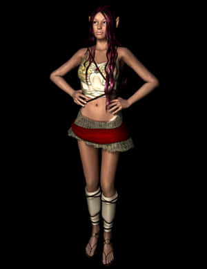 Fantasy_ Elf_ Girl_ Render.jpg PNG image with transparent background