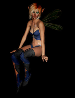 Fantasy Elfin Modern Attire PNG image with transparent background