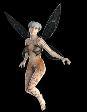 Fantasy Fairy Illustration PNG with transparent background