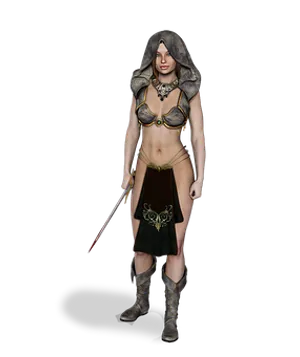 Fantasy_ Female_ Warrior_ Render PNG Image