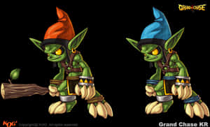 Fantasy Goblin Twins Illustration PNG