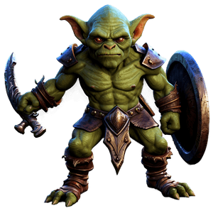 Fantasy Goblin Warrior PNG 05252024 PNG