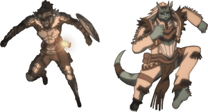Armour Weapon Mythical Creature - Lizard Priest Goblin Slayer, HD Png Download PNG