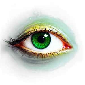 Fantasy Green Eye Art Png Vih PNG Image