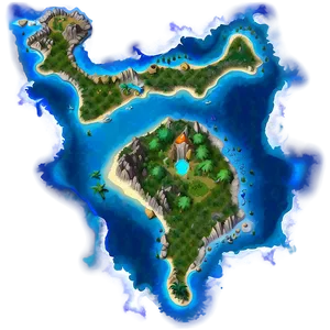 Fantasy Island Map Png Pdd PNG Image