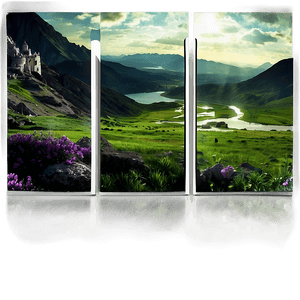 Fantasy Landscape Graphic PNG pla PNG image with transparent background