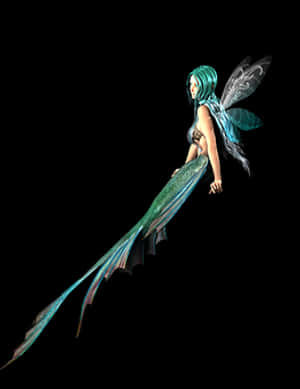 Fantasy Mermaid Fairy Hybrid PNG image with transparent background