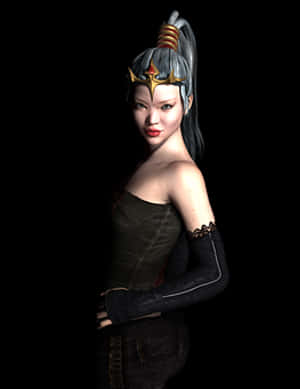 Fantasy Queen Portrait PNG image with transparent background