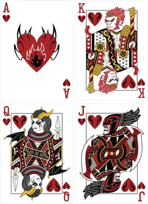 Fantasy Themed Playing Cards PNG Image