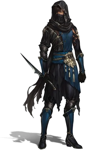 Fantasy Thief Character Artwork PNG Image