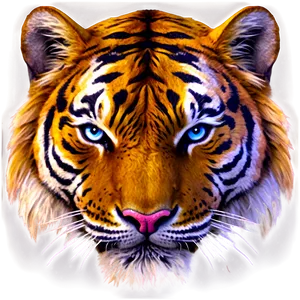 Fantasy Tiger Face Glow Png Acm7 PNG Image