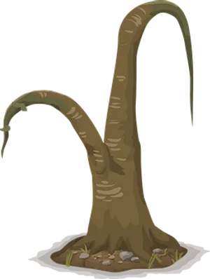 Fantasy Tree Creature Illustration PNG Image