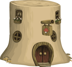 Fantasy Treehouse Apartment Illustration PNG image with transparent background