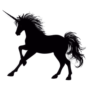 Fantasy Unicorn Silhouette PNG ndn71 PNG