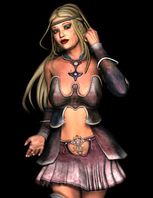 Fantasy Warrior Woman Artwork PNG with transparent background