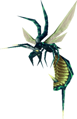 Fantasy Wasp Creature3 D Model PNG
