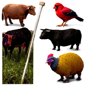 Farm Animals Characters Png Snp PNG Image