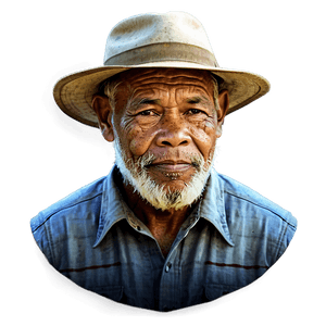 Farmer Portrait PNG bns PNG image with transparent background