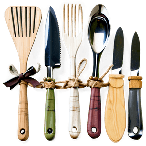 Farmhouse Chic Utensils PNG 06212024 PNG with transparent background
