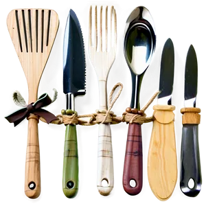 Farmhouse Chic Utensils Png 06212024 PNG Image