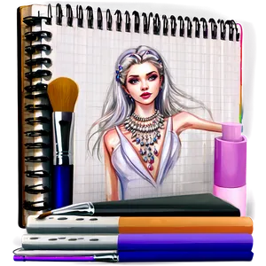 Fashion Designer Sketchbook Png 66 PNG Image