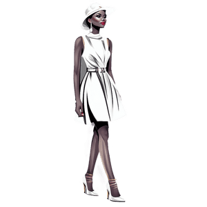 Fashion Illustration Art PNG hef PNG image with transparent background
