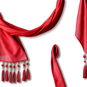 Fashion Red Scarf PNG ayf55 PNG