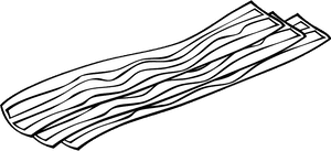 Fast Food, Breakfast, Bacon Svg Clip Arts - Bacon Black And White Clipart, HD Png Download PNG image with transparent background