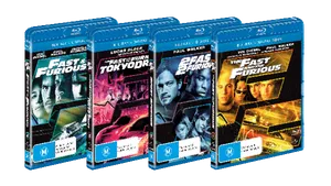 Fast Furious Bluray Collection PNG Image