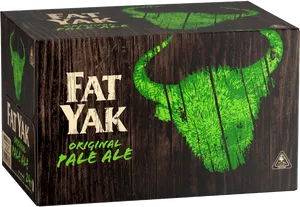 Fat Yak Original Pale Ale Beer Packaging PNG Image