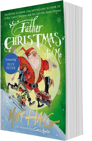 Father Christmas And Me Book Cover PNG Image