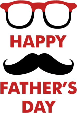 Fathers Day Celebration Glasses Mustache PNG image with transparent background
