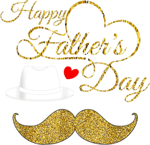 Fathers Day Celebration Graphic PNG image with transparent background