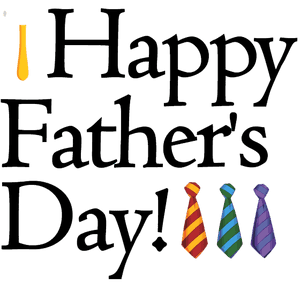 Fathers Day Celebration Ties PNG image with transparent background