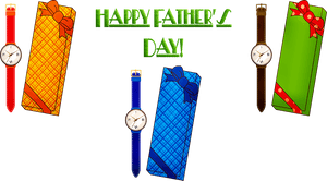 Fathers Day Giftsand Watches PNG image with transparent background