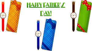 Fathers Day Giftsand Watches PNG Image