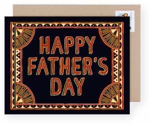 Fathers Day Greeting Card Design PNG image with transparent background