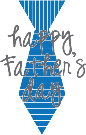 Fathers Day Necktie Celebration PNG image with transparent background
