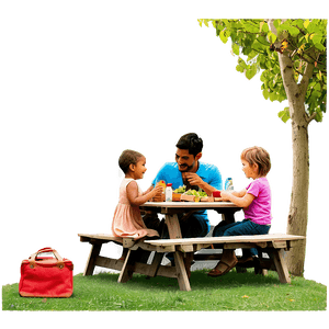 Fathers Day Picnic Scene PNG 77 PNG image with transparent background