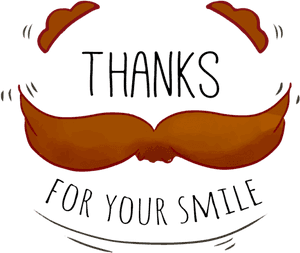 Fathers Day Thanks For Your Smile PNG image with transparent background