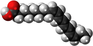 Alpha Parinaric Acid, Unsaturated, Fatty Acid, Molecule - Omega 3 Fatty Acid 3d, HD Png Download PNG with transparent background
