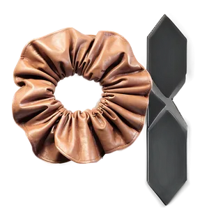 Faux Leather Scrunchie Png 06132024 PNG Image