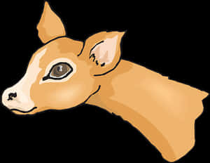 Fawn Head Illustration PNG image with transparent background
