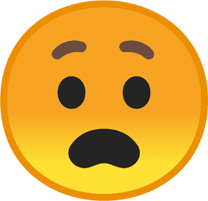 Anguished Face Icon - Anguished Emoji, HD Png Download PNG with transparent background