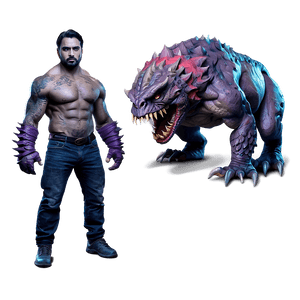 Fearsome Monster PNG hsv63 PNG