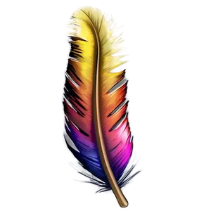 Feather Neck Tattoo Presentations Png Csa PNG Image