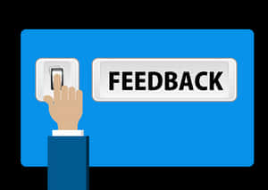 Feedback Button Press Illustration PNG image with transparent background