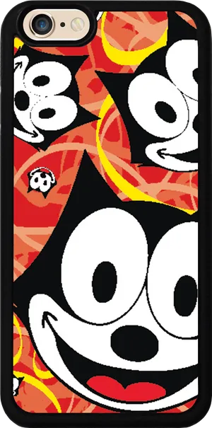 Felix The Cat Phone Case Design PNG Image